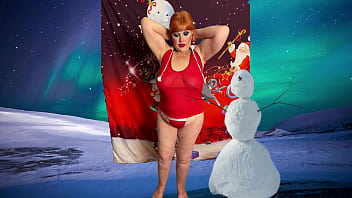 Preview 4 of Jemma Pov - Granny Carmen Claus: Santa&#039_s Favorite Love Toy Gets Fucked To A Creampie