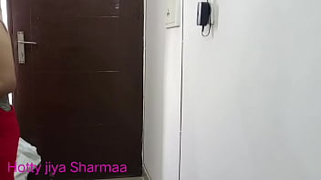 Preview 2 of Nose Rubbing - Poor delivery boy watching inside my personal room door when I was enjoying myself and needed a big dick | Hindi sex with audio