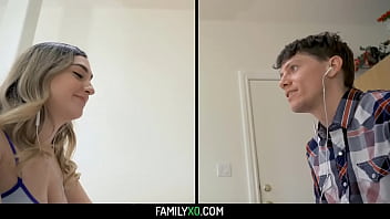 Preview 1 of Kannada Actress Bathing Nude - Big tits step mom Karen Fisher in threesome sex with her step daughter Lexi Gray and her step son