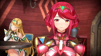Preview 1 of Sex Scandal Private T Homemade - pyra and mythra both love your dick