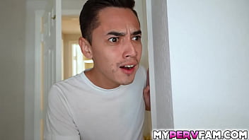 Preview 2 of Got Caught Flashing Dick - Stepsister Dani Diaz gets caught by his stepbrother Juan Loco playing with their stepmoms pussy pump