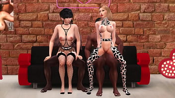 Preview 3 of Turkce Pornas - Sims 4 porn Horny teens Yungsum and Talia take 2 BBCs