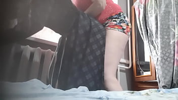 Preview 3 of Two Girl Ho Kiss - I fuck my stepsister with a strapon before she fucks a guy for the first time - Lesbian Illusion Girls