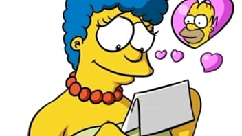 Preview 1 of Techar Sex Chldaran - Los simpson comic San valentin (sin sonido)