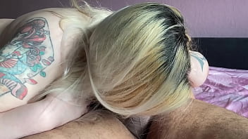 Preview 1 of Biech Pani - Blonde bbw sucks friend&rsquo_s cock
