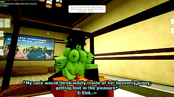 Preview 1 of Picnic Lesbos - A Hot Night with a Goblin Girl | Roblox RP