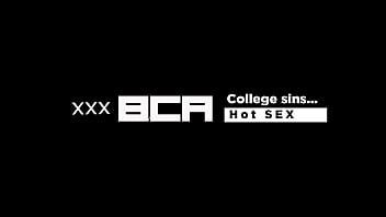 Preview 1 of 12yers Xxxhdvideo - SURPRISED!!! THE BIG ASS COLLEGE GIRL IS SERVED TWO BIG COCKS AS BIRTHDAY GIFT BY HER TEACHERS. FULL PART SHOWING ON RED