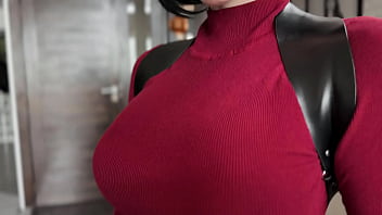 Preview 1 of Svinger Vietnam - Ada Wong from Resident Evil Masturbates Wet Pussy Dildo and Crazy Orgasm - Solo Cosplay