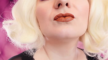 Preview 2 of Indian Audition Casting - ASMR video: lipstick,  mesh gloves and lollipop (Arya Grander)