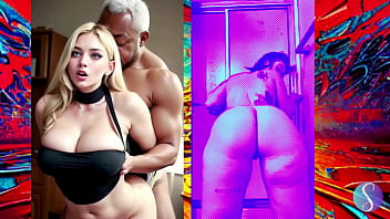 Preview 2 of Sis Loves Sister - Thick ass big booty girls from the ai Backalley
