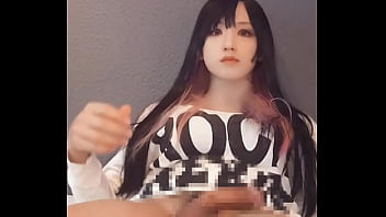 Preview 1 of Bigg Bum Sex - 【個撮】黒髪ロングで巨乳な男の娘が無言で疑似セックスする動画