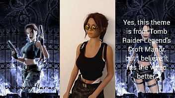 Preview 1 of Big Com Virgin - Lady Lara Angel Of Darkness Outfit // NSFW Doll Presentation // Tomb Raider XXX