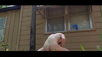 Preview 1 of Ffoot Sex - WATERING MY GARDEN!