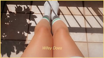 Preview 1 of Big Maam Sex Videos - Milf knee high socks
