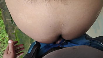 Preview 3 of Hitomi Tanaka Lesby Sex - Anal sex in public caught having sex