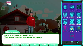Preview 2 of Fro Money - Let&#039_s Play : Paradise Island part 1 - She blow him in the middle of the orchard !