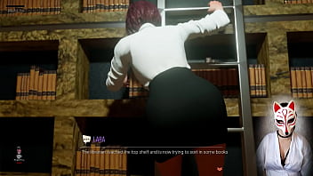 Preview 4 of Grl Pup - CROFT Adventures - (ep 3) Librarian upskirt