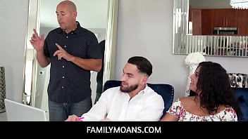 Preview 2 of Sleep Blowjob Drunk - FamilyMoans  -  Stepbrother seduced by stepsister and fucks her while stepfamily is away