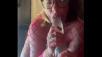 Preview 1 of Barrzzers Margie - Giant dildo ass play Part 1 part two coming soon