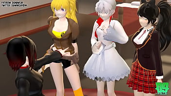 Preview 1 of Dessi Xxzxxx Video Hd - [RWBY] Beacon Gangbang (Part 1)