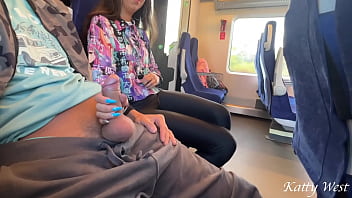 Preview 3 of Out Door Xxx Video - A stranger showed me his dick on the train and I sucked in public