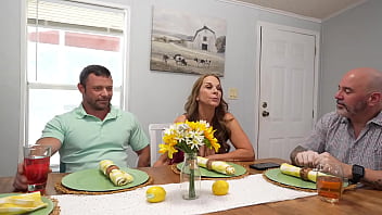 Preview 2 of Boys Xxx Vido - Cheating StepMom Sucks StepSons Big Cock When I go to watch the game