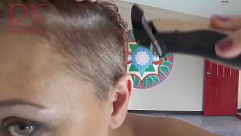 Preview 3 of Svetlana Nurse - Naked nudist hairdresser. She cuts her own hair. Regina Noir s1