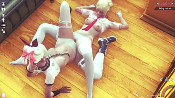 Preview 3 of Mom Boob Sax - lesbian fuck