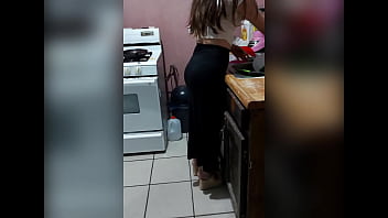 Preview 1 of Laura Com Xxx - Stop! Young stepmother of only 18 years old alone at home and the stepson takes advantage of that,  real homemade