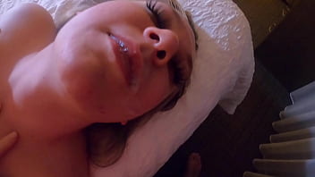 Preview 4 of Hairy Jizz - Identical Twins Emily and Lexi Sky:  I licked Emily&#039_s cum soaked dildo and gave her husband a blow job....I then swallowed his cum