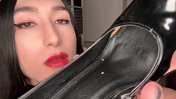 Preview 4 of Sunny Lions Sex Hd Vidieo - Pantyhose,  heels,  feet and cock fetish beautiful TS
