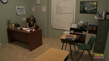 Preview 1 of Full Mowes - Doggy style in the office for the milf Devon Lee with pierced pussy