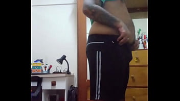 Preview 4 of Hq Porn Rfn And Bruna - Vaibhav Jerks Off &amp_ Cums In His Underwear In Front Of The Wardrobe Mirror In His Bedroom