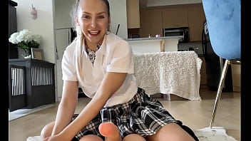 Preview 4 of Swinging Boobs - Sucking Off My Professor For An Easy A