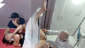 Preview 2 of Teen Sex Bogi - marido leva esposa no ginecologista estranho!