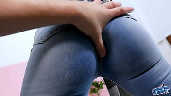 Preview 3 of Findbondage Naked Woman Whipped - Huge Ass Busty Babe Wearing Very Tight Jeans!