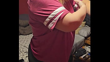 Preview 1 of No Doy Ms - Stripping down to see her big ass and fat pussy