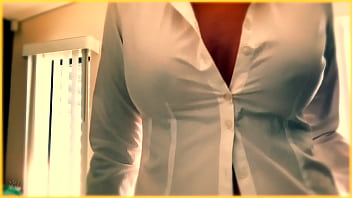 Preview 1 of Mon Full Film - MILF Hot office wet shirt