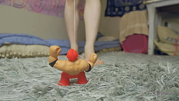 Preview 2 of Fleischhaken In Titten - 4k | Giantess Femboy Crushes Man (Teaser)