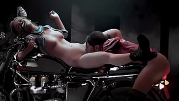 Preview 4 of Bisexual Cam - claire redfield e sherry birkin gostosas se pegando na moto na sacanagem