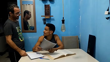 Preview 1 of Random Lesbians Cam - Aluno dotado fode o professor depois de tirar nota 10 filme completo no Red