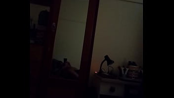 Preview 1 of Poran Vedio By - Vaibhav Lifts Up His Dick On His Bed In Front Of The Mirror In The Darkness Of His Bedroom