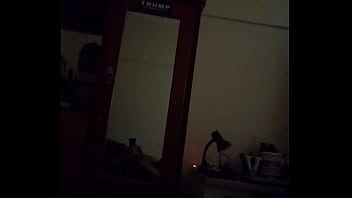 Preview 4 of Poran Vedio By - Vaibhav Lifts Up His Dick On His Bed In Front Of The Mirror In The Darkness Of His Bedroom