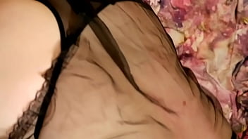 Preview 1 of Gritonas Teen - [EroNekoKun] - Cute Neko Boy in sexy black Night Dress play with toys and cum without hands