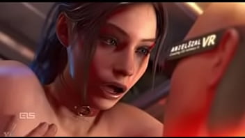 Preview 4 of Rashmi Along - Claire Redfield Rideing on VR BBC Dick
