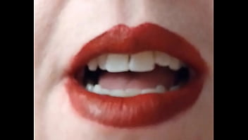 Preview 1 of Tinna Dildo - Slutty red mouth telling you what I want you to do to me