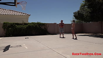 Preview 1 of Live Hotty Sex - Tall Sexy Blonde Mazzy Grace Sloppy Deepthroat POV Poolside Blowjob