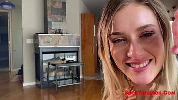 Preview 1 of Techr Fuk Porn - Hot Blonde Mazzy Grace Loves Sucking This Dick
