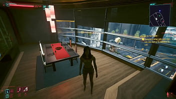 Preview 1 of Gigglo Boy - Valerie(Hot female V) fucks Alt cunningham in her fancy apartment cyberpunk 2077 world