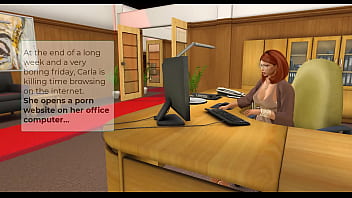Preview 1 of Best Results Xxx - [Babes of Eastdick S1 E1] Sexy and shy secretary get caught watching porn,  office slut milf get sucked and fucked by her old boss on the desk [ Next Door Production by axel Cobalt - Second Life ] WITH SOUNDS